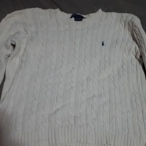 Like new white Ralph Lauren sweater
